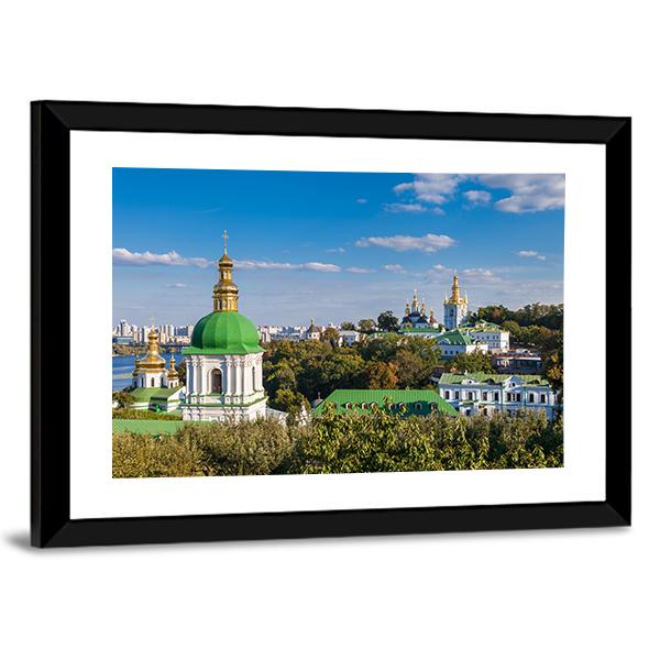Kiev Pechersk Lavra Ukraine Canvas Wall Art-3 Horizontal-Gallery Wrap-25" x 16"-Tiaracle