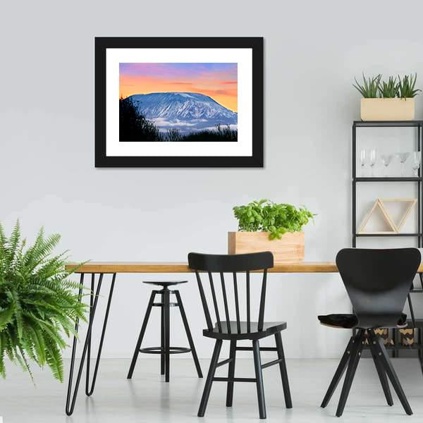 Kilimanjaro At Sunrise Canvas Wall Art-3 Horizontal-Gallery Wrap-25" x 16"-Tiaracle