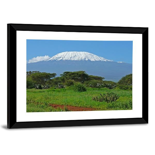 Kilimanjaro In Kenya Panoramic Canvas Wall Art-1 Piece-36" x 12"-Tiaracle