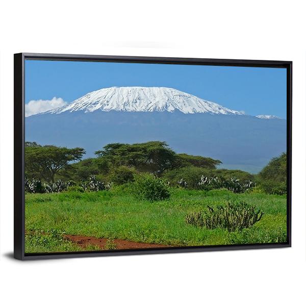 Kilimanjaro In Kenya Panoramic Canvas Wall Art-1 Piece-36" x 12"-Tiaracle
