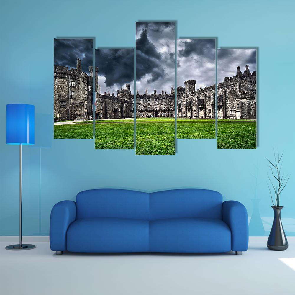 Kilkenny Castle Ireland Canvas Wall Art-5 Pop-Gallery Wrap-47" x 32"-Tiaracle