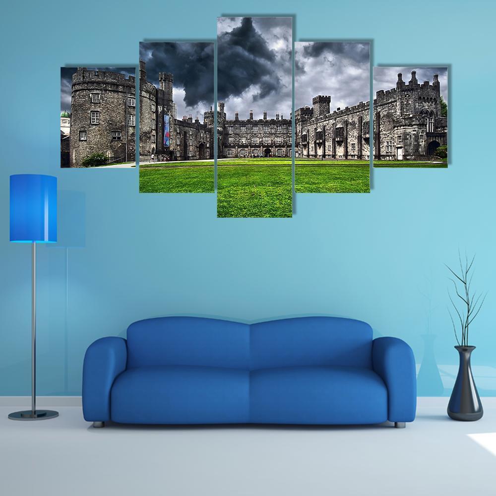 Kilkenny Castle Ireland Canvas Wall Art-5 Star-Gallery Wrap-62" x 32"-Tiaracle