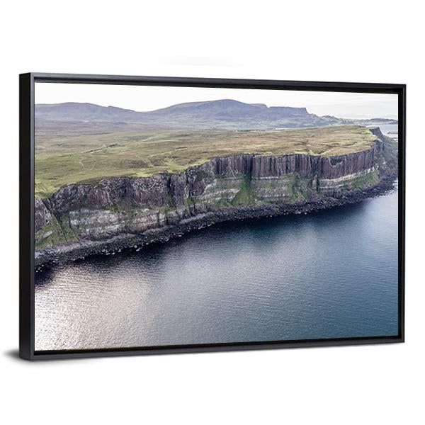 Kilt Rock Cliff Canvas Wall Art-3 Horizontal-Gallery Wrap-25" x 16"-Tiaracle