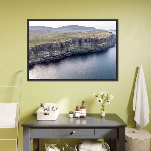 Kilt Rock Cliff Canvas Wall Art-3 Horizontal-Gallery Wrap-25" x 16"-Tiaracle