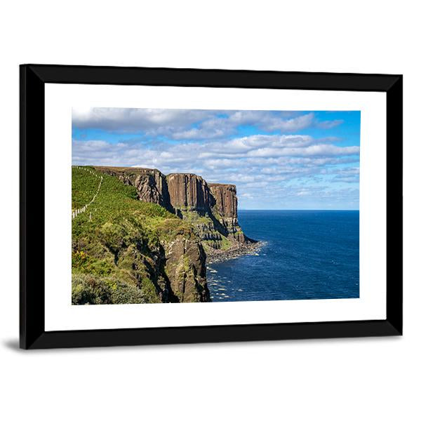 Kilt Rock &amp; Mealt Falls Canvas Wall Art-3 Horizontal-Gallery Wrap-25" x 16"-Tiaracle
