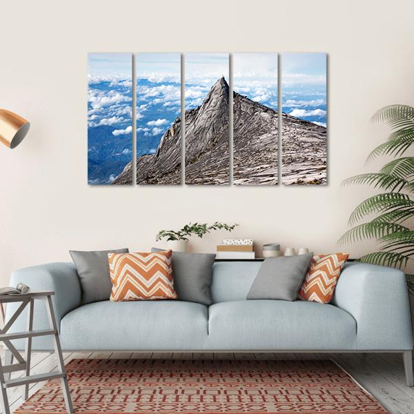 Kinabalu Mount In Sabah Canvas Wall Art-5 Horizontal-Gallery Wrap-22" x 12"-Tiaracle