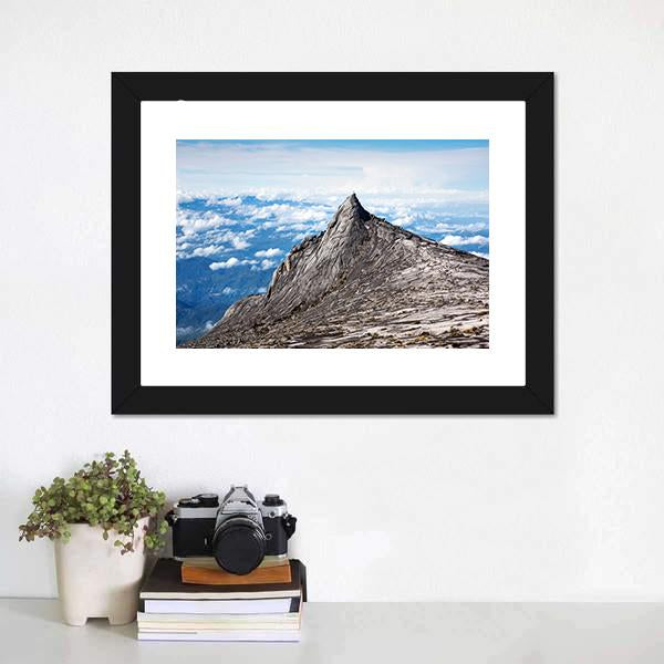 Kinabalu Mount In Sabah Canvas Wall Art-1 Piece-Framed Print-20" x 16"-Tiaracle