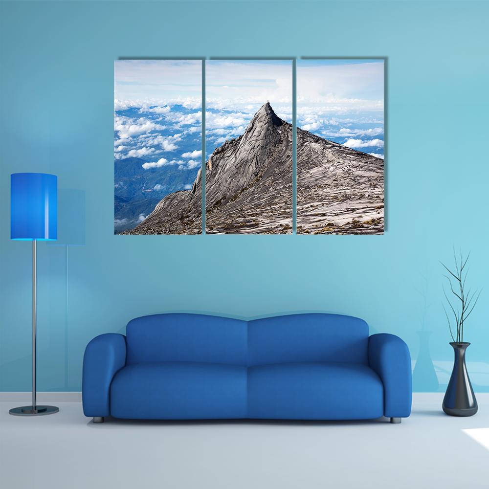 Kinabalu Mount In Sabah Canvas Wall Art-3 Horizontal-Gallery Wrap-37" x 24"-Tiaracle