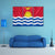 Kiribati Flag Canvas Wall Art-3 Horizontal-Gallery Wrap-37" x 24"-Tiaracle