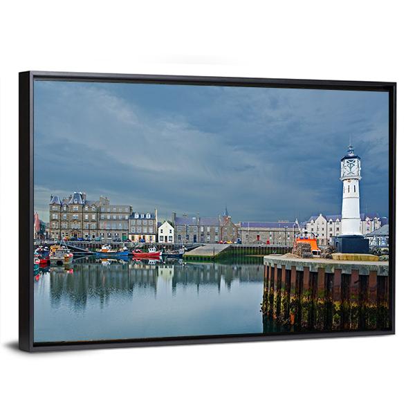 Kirkwall Harbour Scotland Canvas Wall Art-3 Horizontal-Gallery Wrap-25" x 16"-Tiaracle