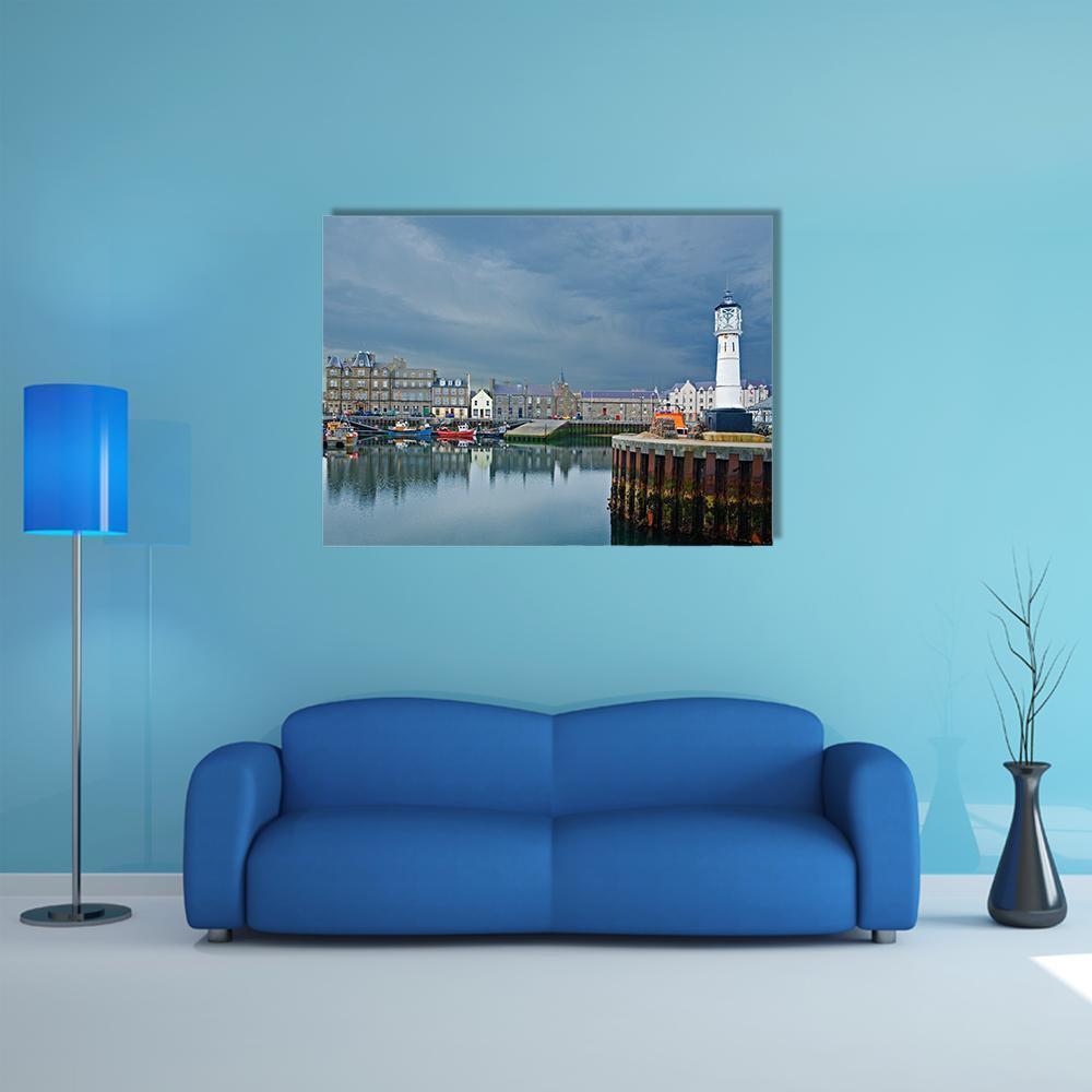 Kirkwall Harbour Scotland Canvas Wall Art-1 Piece-Gallery Wrap-48" x 32"-Tiaracle