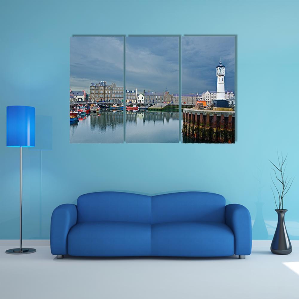 Kirkwall Harbour Scotland Canvas Wall Art-3 Horizontal-Gallery Wrap-37" x 24"-Tiaracle