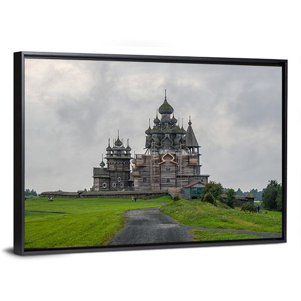 Kizhi Pogost In Russia Canvas Wall Art-3 Horizontal-Gallery Wrap-25" x 16"-Tiaracle