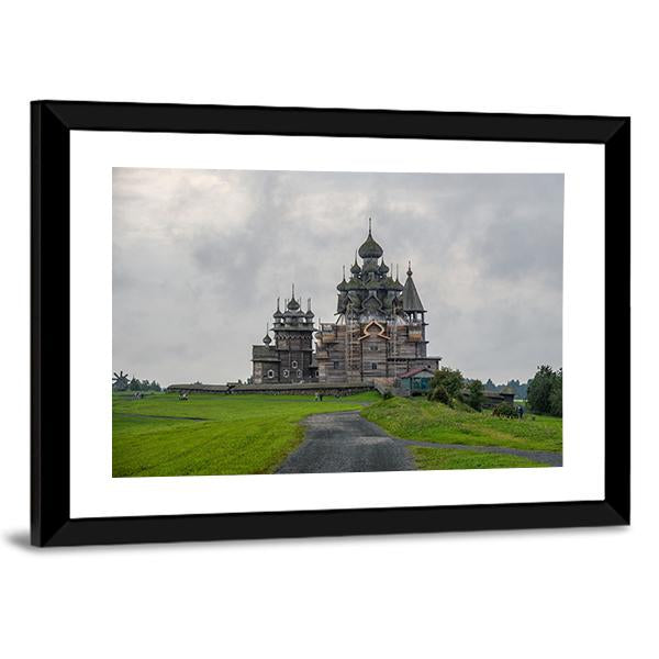 Kizhi Pogost In Russia Canvas Wall Art-3 Horizontal-Gallery Wrap-25" x 16"-Tiaracle