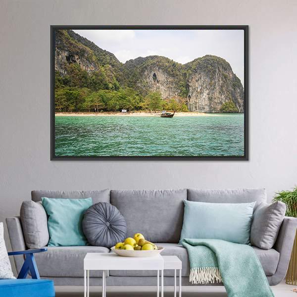 Koh Lao Liang Canvas Wall Art-3 Horizontal-Gallery Wrap-25" x 16"-Tiaracle