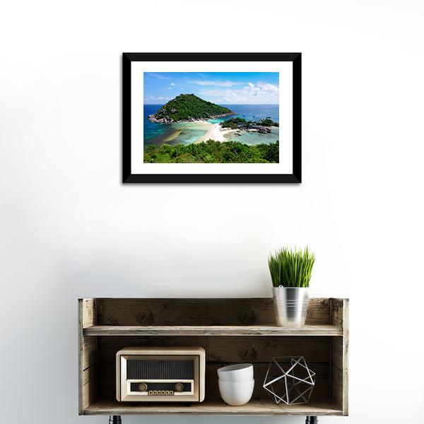Koh Nang Yuan Island Thailand Canvas Wall Art-3 Horizontal-Gallery Wrap-25" x 16"-Tiaracle
