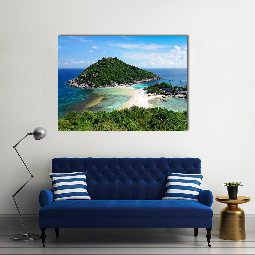 Koh Nang Yuan Island Thailand Canvas Wall Art-1 Piece-Gallery Wrap-48" x 32"-Tiaracle