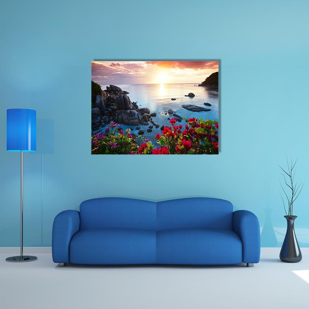 Koh Samui Island Thailand Canvas Wall Art-4 Horizontal-Gallery Wrap-34" x 24"-Tiaracle