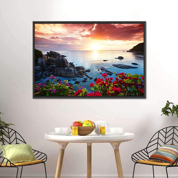Koh Samui Island Thailand Canvas Wall Art-5 Horizontal-Gallery Wrap-22" x 12"-Tiaracle