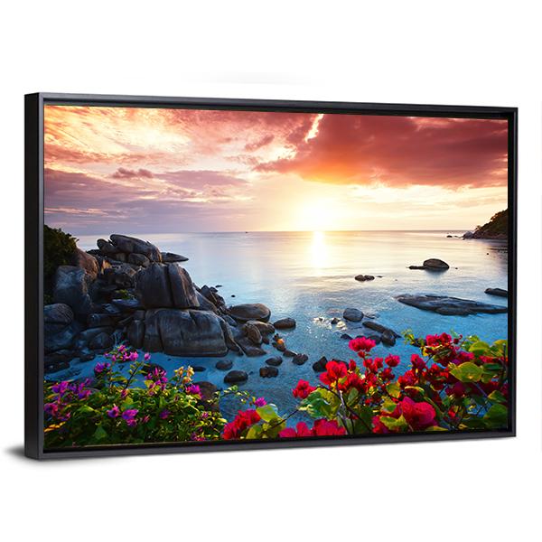 Koh Samui Island Thailand Canvas Wall Art-5 Horizontal-Gallery Wrap-22" x 12"-Tiaracle