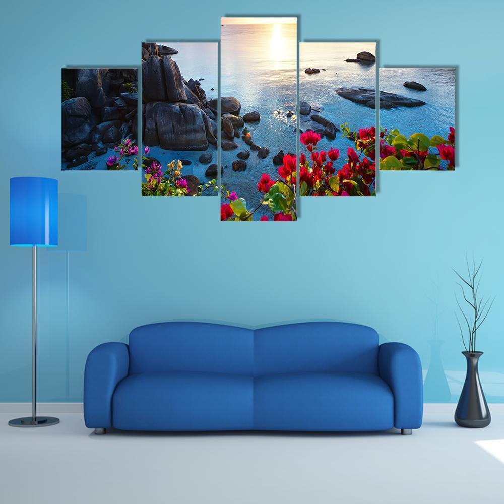 Koh Samui Island Thailand Canvas Wall Art-5 Star-Gallery Wrap-62" x 32"-Tiaracle
