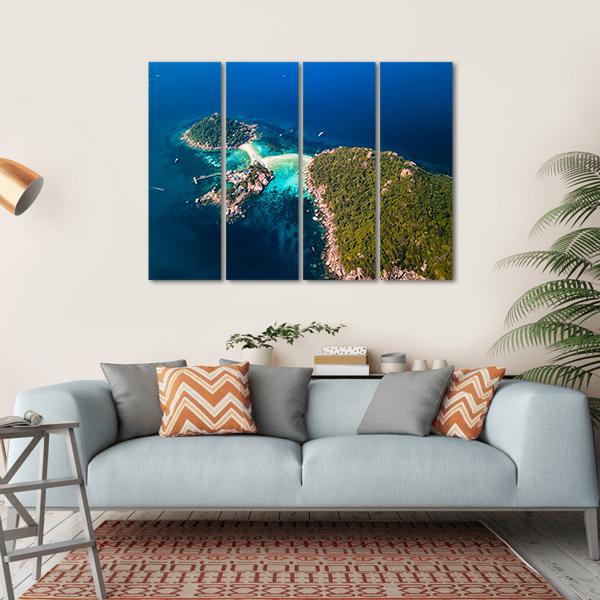 Koh Tao Island Thailand Canvas Wall Art-4 Horizontal-Gallery Wrap-34" x 24"-Tiaracle