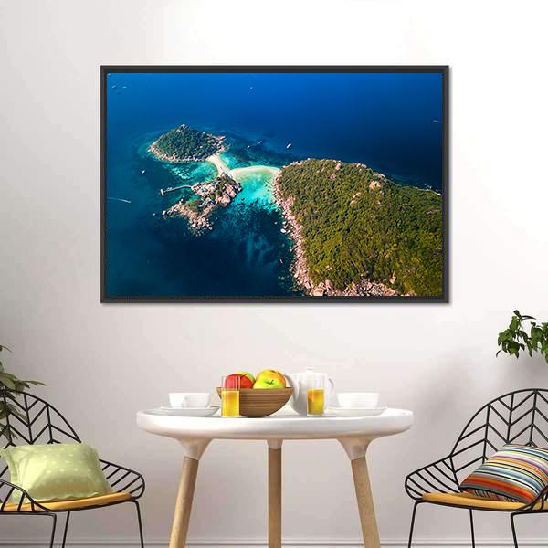 Koh Tao Island Thailand Canvas Wall Art-5 Horizontal-Gallery Wrap-22" x 12"-Tiaracle