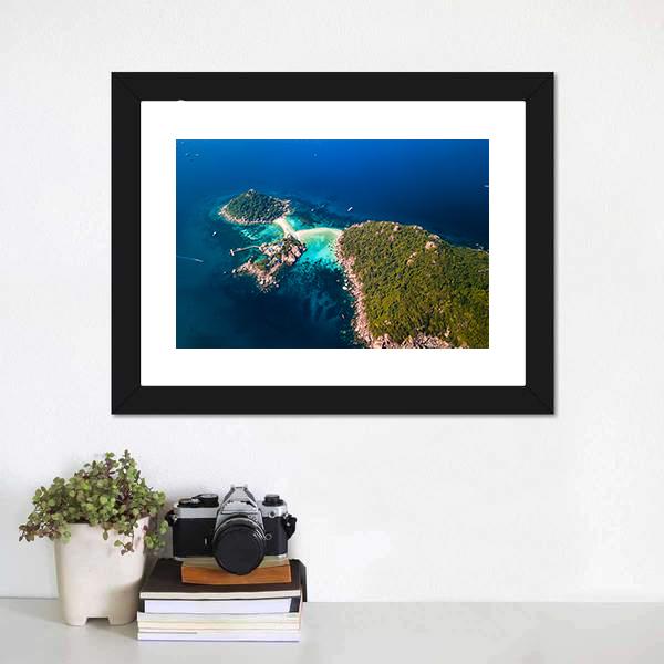 Koh Tao Island Thailand Canvas Wall Art-1 Piece-Framed Print-20" x 16"-Tiaracle
