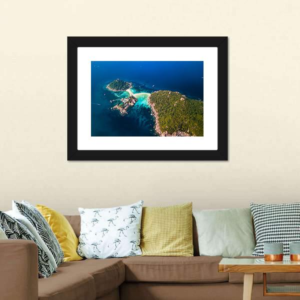 Koh Tao Island Thailand Canvas Wall Art-5 Horizontal-Gallery Wrap-22" x 12"-Tiaracle