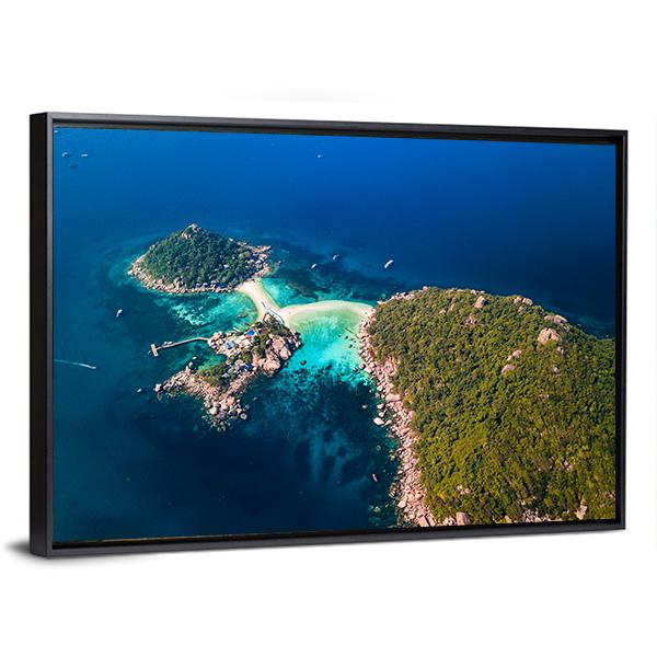 Koh Tao Island Thailand Canvas Wall Art-5 Horizontal-Gallery Wrap-22" x 12"-Tiaracle