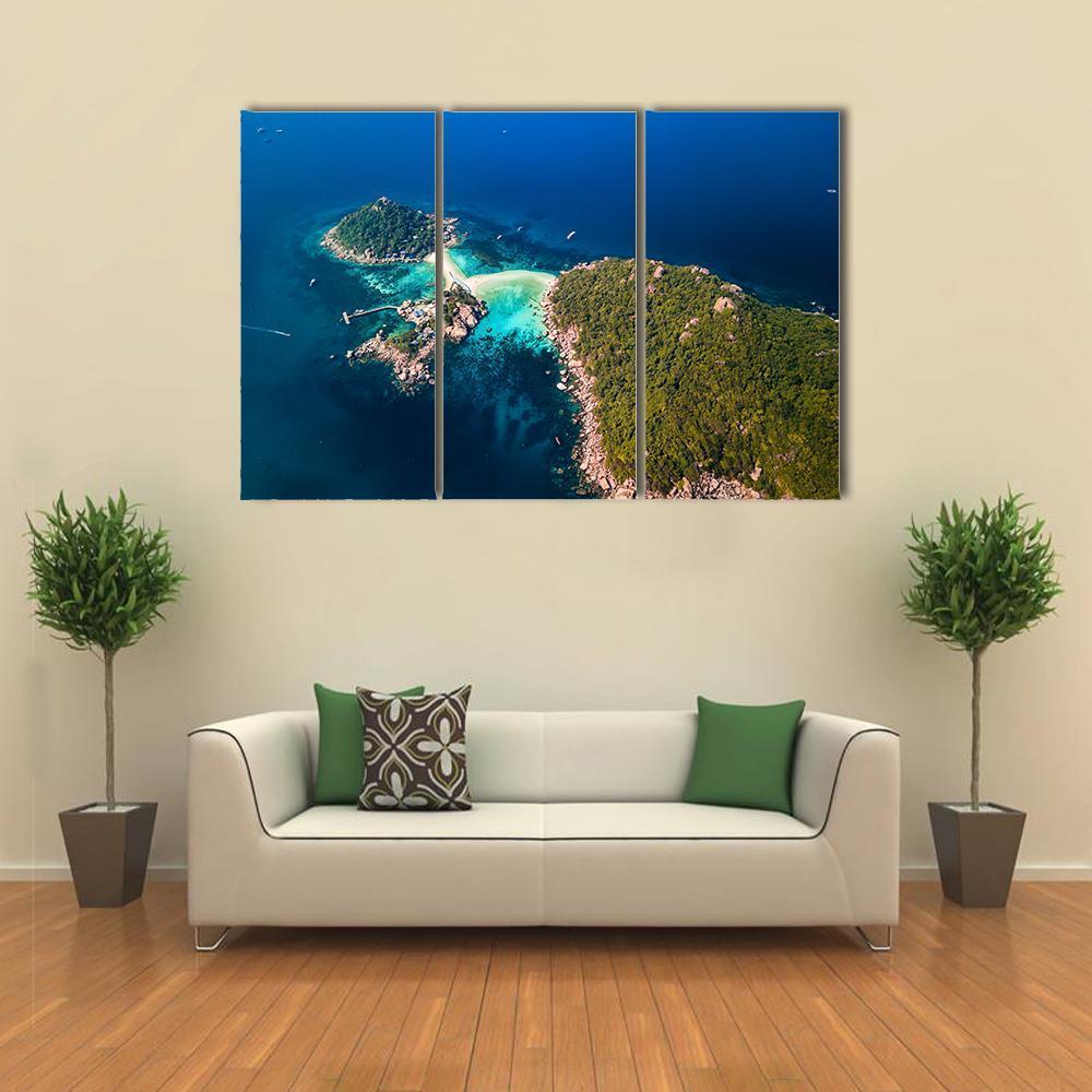 Koh Tao Island Thailand Canvas Wall Art-3 Horizontal-Gallery Wrap-37" x 24"-Tiaracle