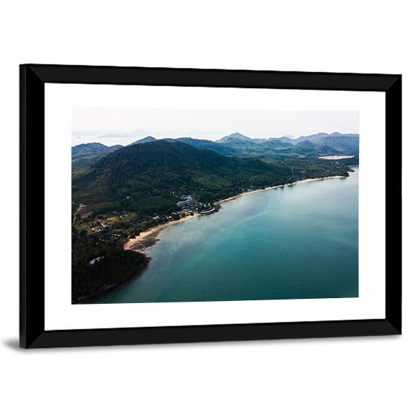 Koh Yao Noi Aerial View Canvas Wall Art-5 Horizontal-Gallery Wrap-22" x 12"-Tiaracle