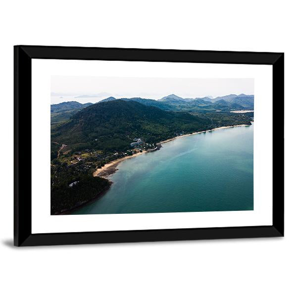 Koh Yao Noi Aerial View Canvas Wall Art-3 Horizontal-Gallery Wrap-25" x 16"-Tiaracle