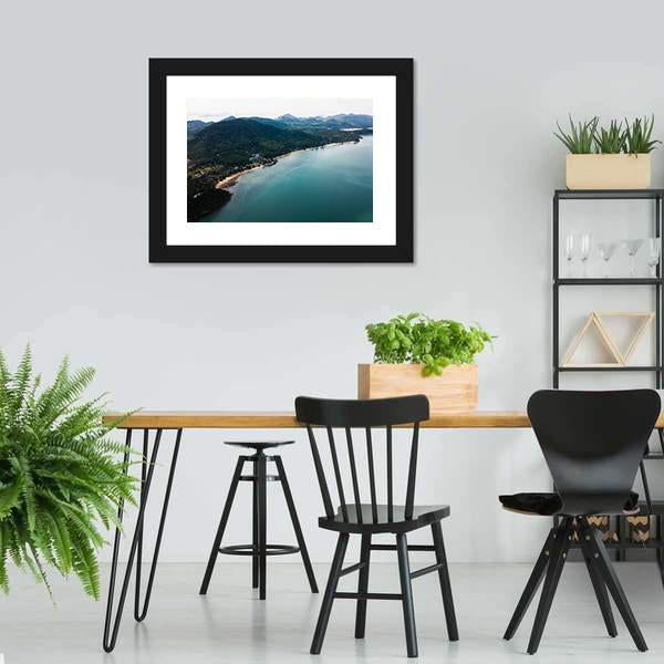 Koh Yao Noi Aerial View Canvas Wall Art-5 Horizontal-Gallery Wrap-22" x 12"-Tiaracle