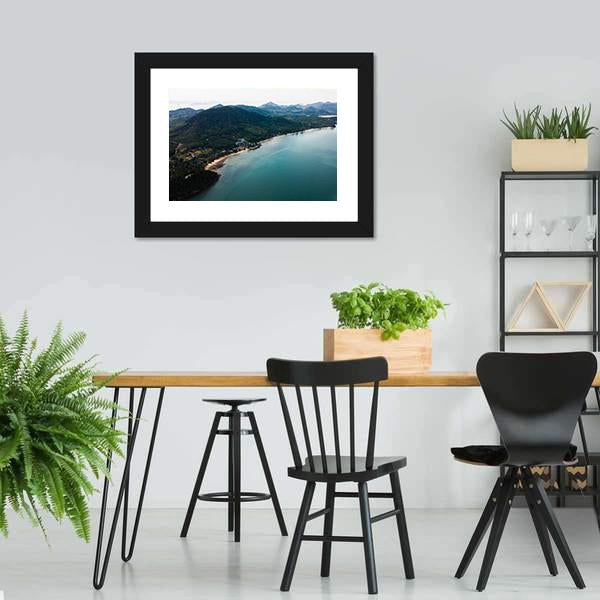 Koh Yao Noi Aerial View Canvas Wall Art-3 Horizontal-Gallery Wrap-25" x 16"-Tiaracle