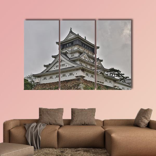 Kokura Castle Japan Canvas Wall Art-3 Horizontal-Gallery Wrap-25" x 16"-Tiaracle