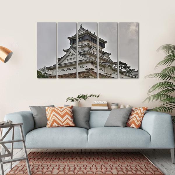Kokura Castle Japan Canvas Wall Art-5 Horizontal-Gallery Wrap-22" x 12"-Tiaracle