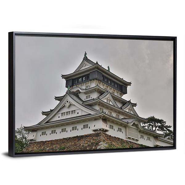 Kokura Castle Japan Canvas Wall Art-3 Horizontal-Gallery Wrap-25" x 16"-Tiaracle