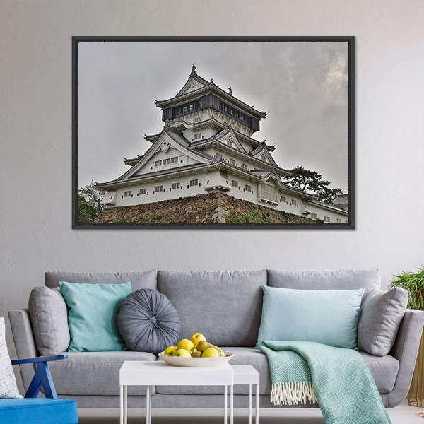 Kokura Castle Japan Canvas Wall Art-3 Horizontal-Gallery Wrap-25" x 16"-Tiaracle