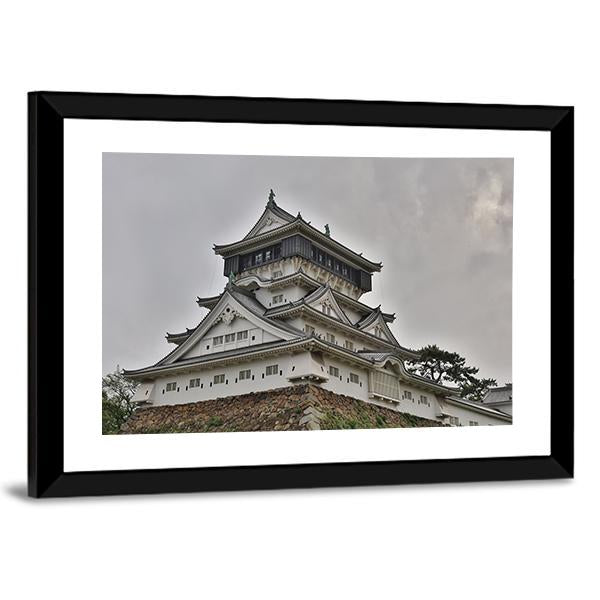 Kokura Castle Japan Canvas Wall Art-3 Horizontal-Gallery Wrap-25" x 16"-Tiaracle