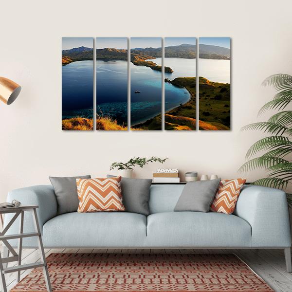 Komodo Island Indonesia Canvas Wall Art-5 Horizontal-Gallery Wrap-22" x 12"-Tiaracle
