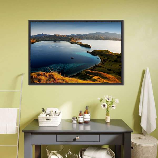 Komodo Island Indonesia Canvas Wall Art-1 Piece-Floating Frame-24" x 16"-Tiaracle