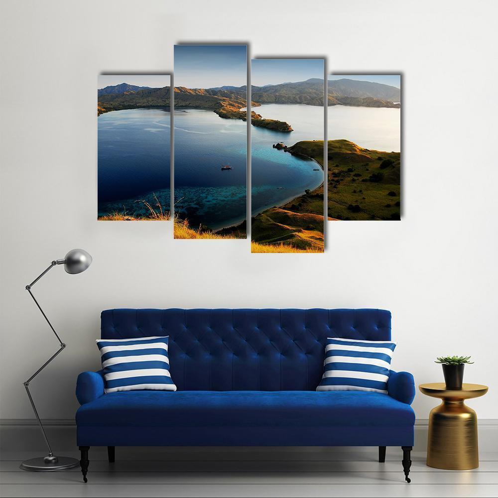 Komodo Island Indonesia Canvas Wall Art-4 Pop-Gallery Wrap-50" x 32"-Tiaracle