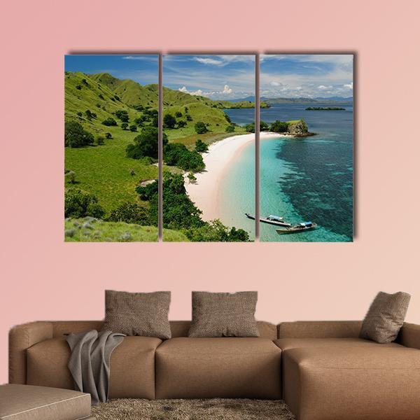 Komodo National Park Indonesia Canvas Wall Art-3 Horizontal-Gallery Wrap-37" x 24"-Tiaracle