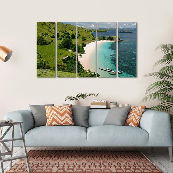 Komodo National Park Indonesia Canvas Wall Art-5 Horizontal-Gallery Wrap-22" x 12"-Tiaracle