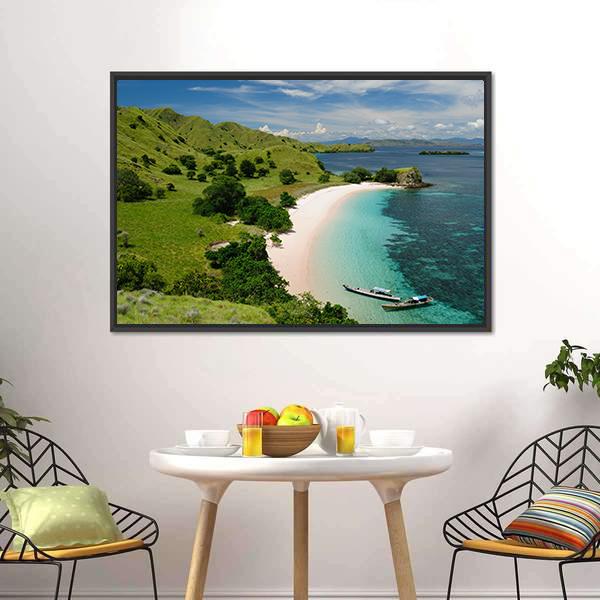 Komodo National Park Indonesia Canvas Wall Art-5 Horizontal-Gallery Wrap-22" x 12"-Tiaracle