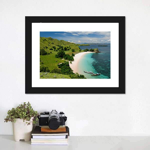 Komodo National Park Indonesia Canvas Wall Art-1 Piece-Framed Print-20" x 16"-Tiaracle