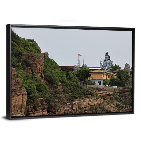 Koneswaram Temple Canvas Wall Art-3 Horizontal-Gallery Wrap-25" x 16"-Tiaracle
