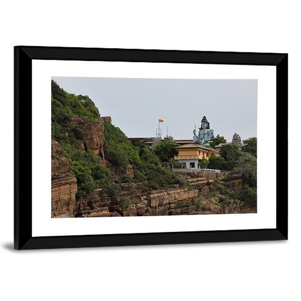 Koneswaram Temple Canvas Wall Art-3 Horizontal-Gallery Wrap-25" x 16"-Tiaracle