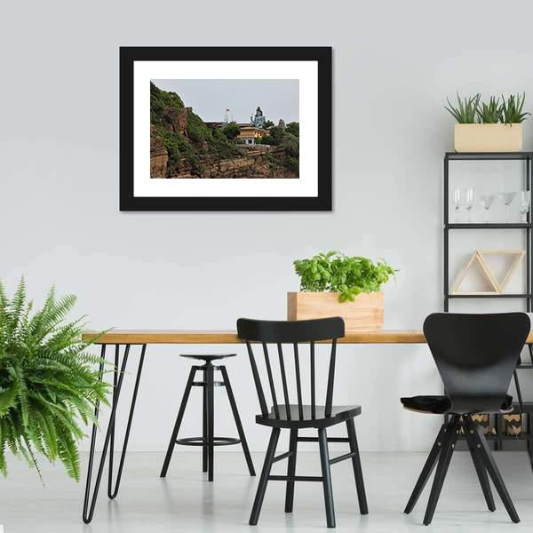 Koneswaram Temple Canvas Wall Art-3 Horizontal-Gallery Wrap-25" x 16"-Tiaracle